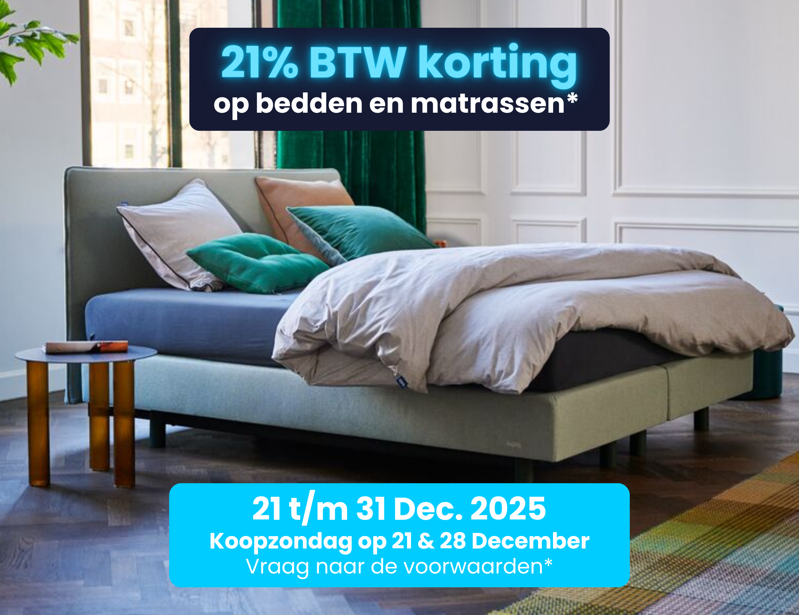 21% BTW korting - Beddenzaak Maassen van den Brink