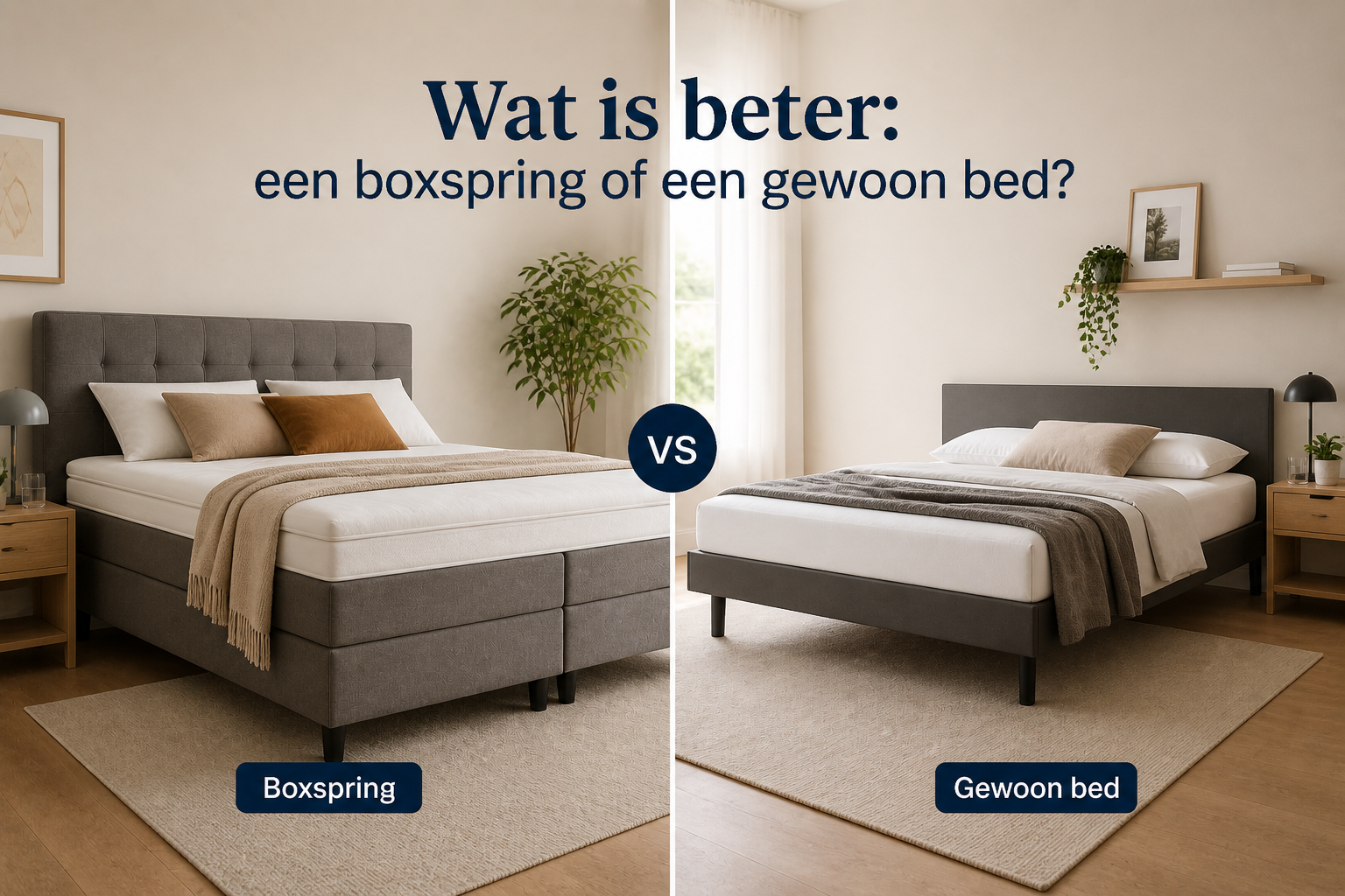 Wat is beter een boxspring of een gewoon bed