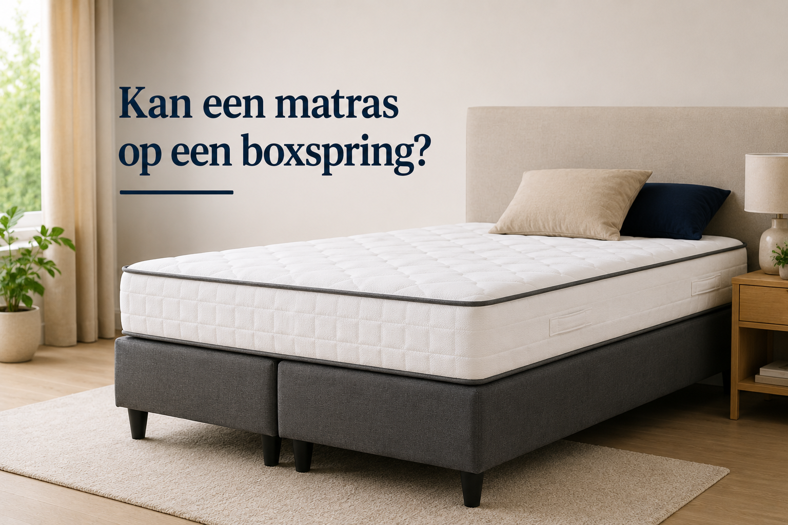 Kan een matras op een boxspring?