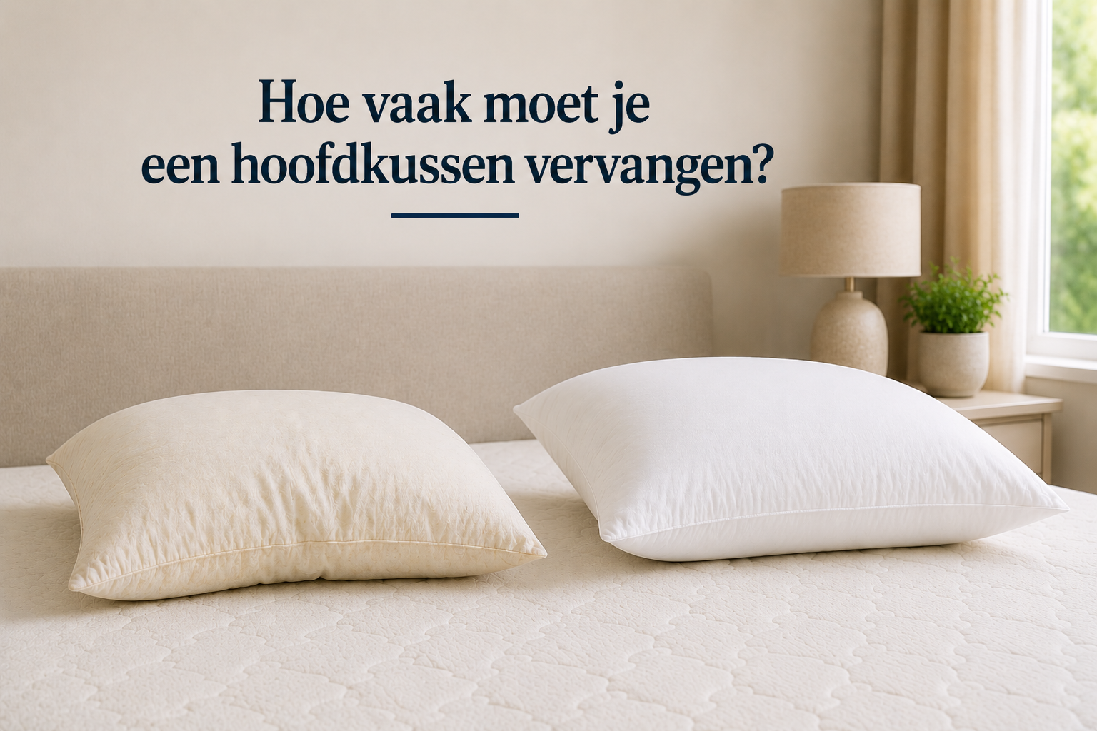 Hoe vaak moet je een hoofdkussen vervangen?