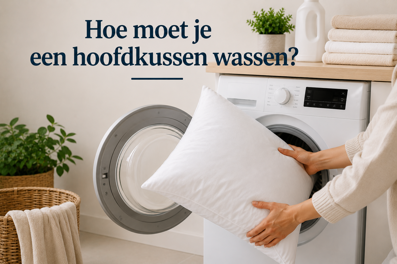 Hoe moet je een hoofdkussen wassen?
